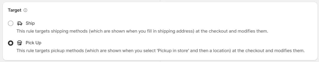 Select hide or reorder rule