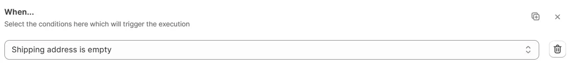 Select hide or reorder rule