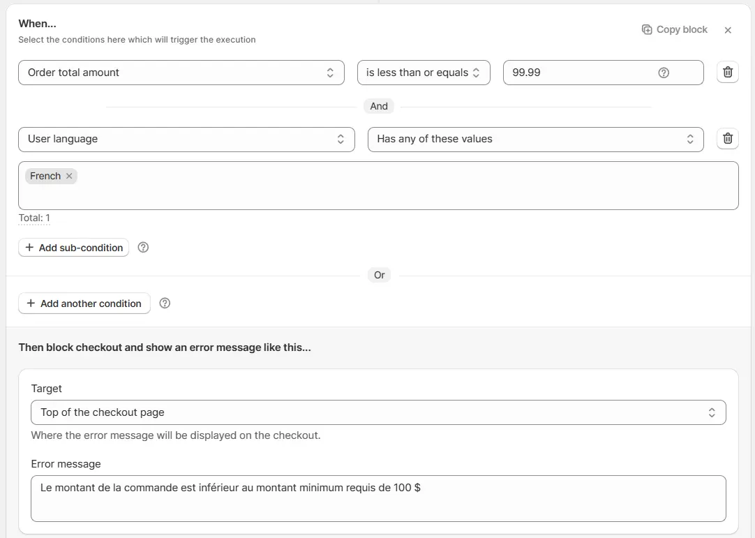 Example French Translation