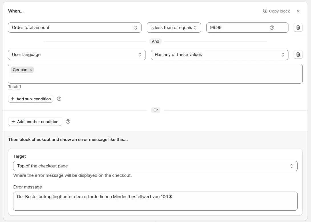 Example German Translation